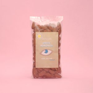 almonds with sea salt in a bag